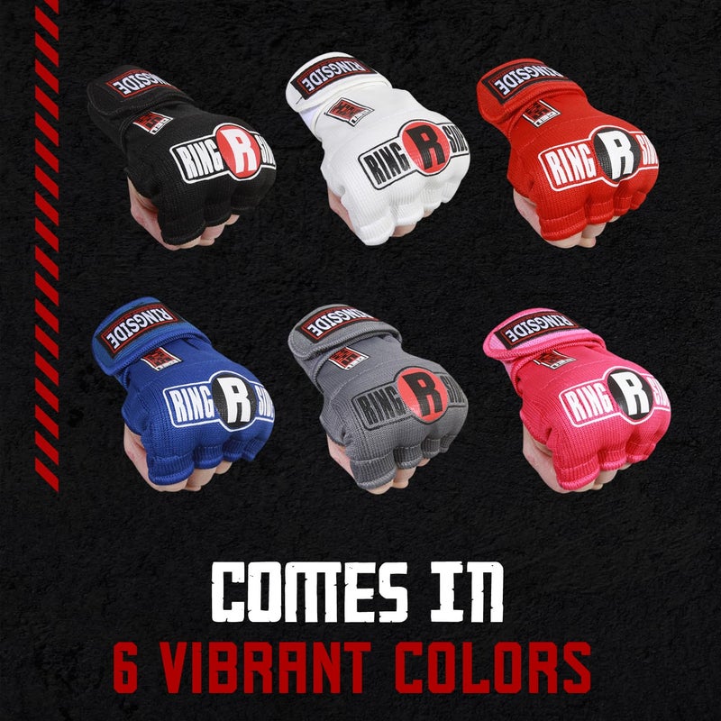 Ringside Quick Wrap Gel Shock MMA Boxing Hand Wraps, Small/Medium, White - Image 2